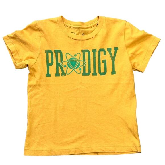 Peek Kids Yellow Green Prodigy Tee XS 2/3 - Picture 1 of 2